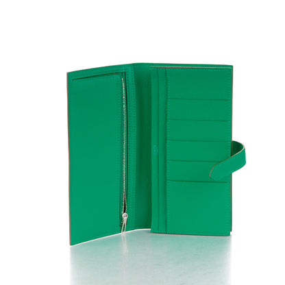 Hermes Chevre Mysore Bearn Gusset Wallet Menthe 5 of 7
