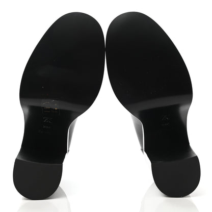 Louis Vuitton Monogram Calfskin Academy Loafers Pumps 38.5 Black 5 of 8