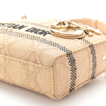 Christian Dior Raffia Medium Lady D-Joy Natural 10 of 10