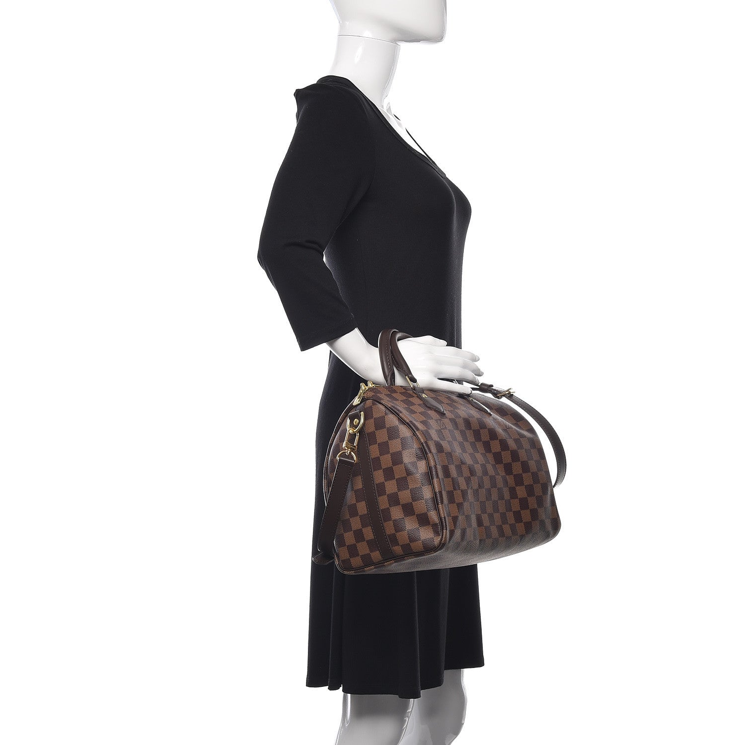 Louis Vuitton Damier Ebene Speedy Bandouliere 30 3 of 11