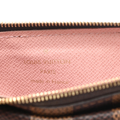 Louis Vuitton Damier Ebene Recto Verso Card Holder Rose Ballerine 6 of 7