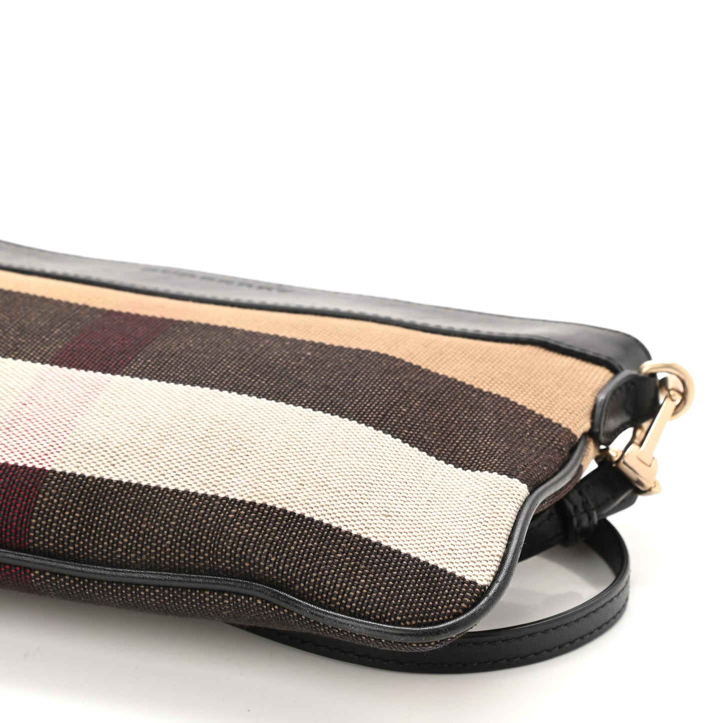 Mega Check Peyton Crossbody Clutch Bag Black