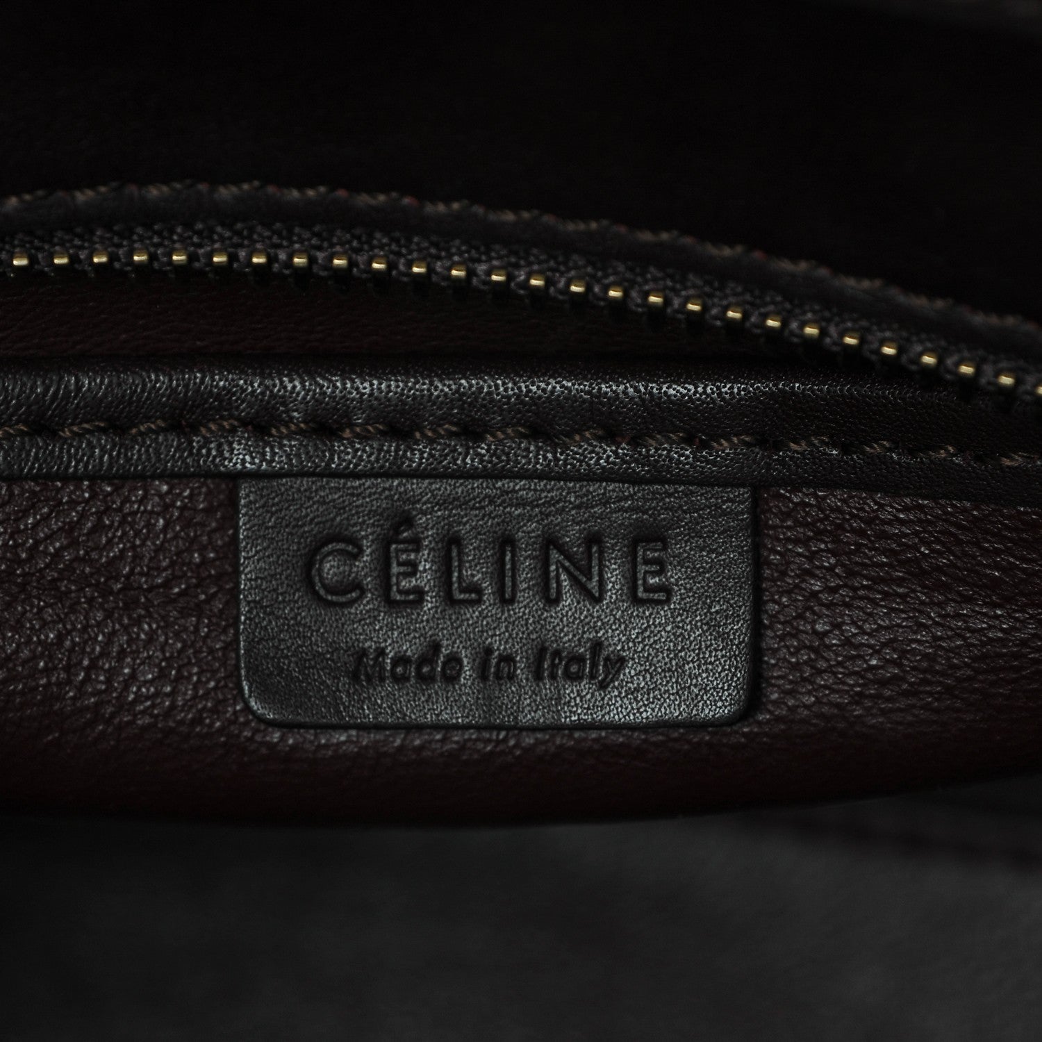 Celine Python Smooth Calfskin Nano Luggage Burgundy 6 of 6