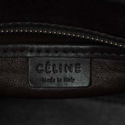 Celine Python Smooth Calfskin Nano Luggage Burgundy 6 of 6