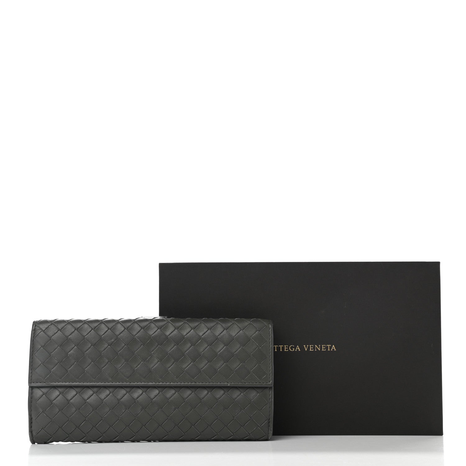Bottega Veneta Nappa Intrecciato Continental Wallet Grey 11 of 11