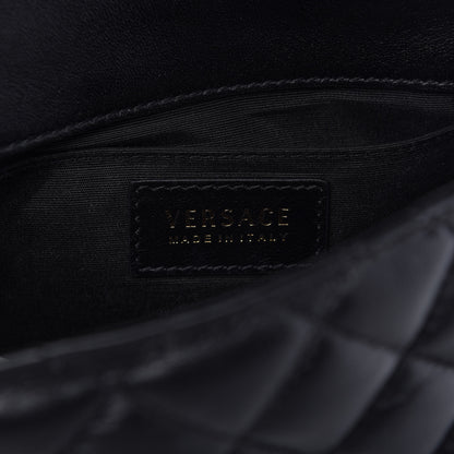 Versace Nappa Quilted Small Medusa Chain Crossbody Black 8 of 9