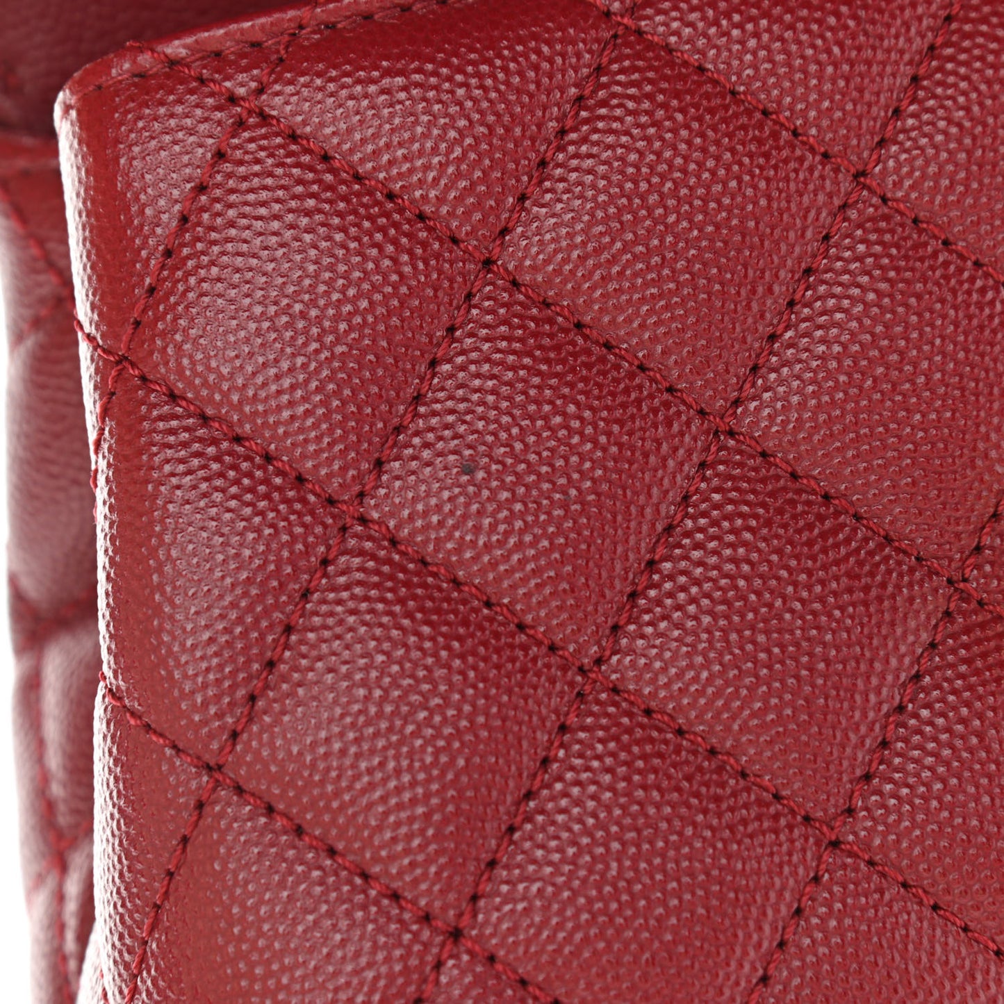 Caviar Quilted Lizard Embossed Extra Mini Coco Handle Flap Burgundy