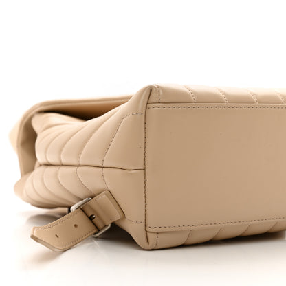 Saint Laurent Calfskin Y Quilted Monogram Small Loulou Backpack Nude Powder 8 of 11