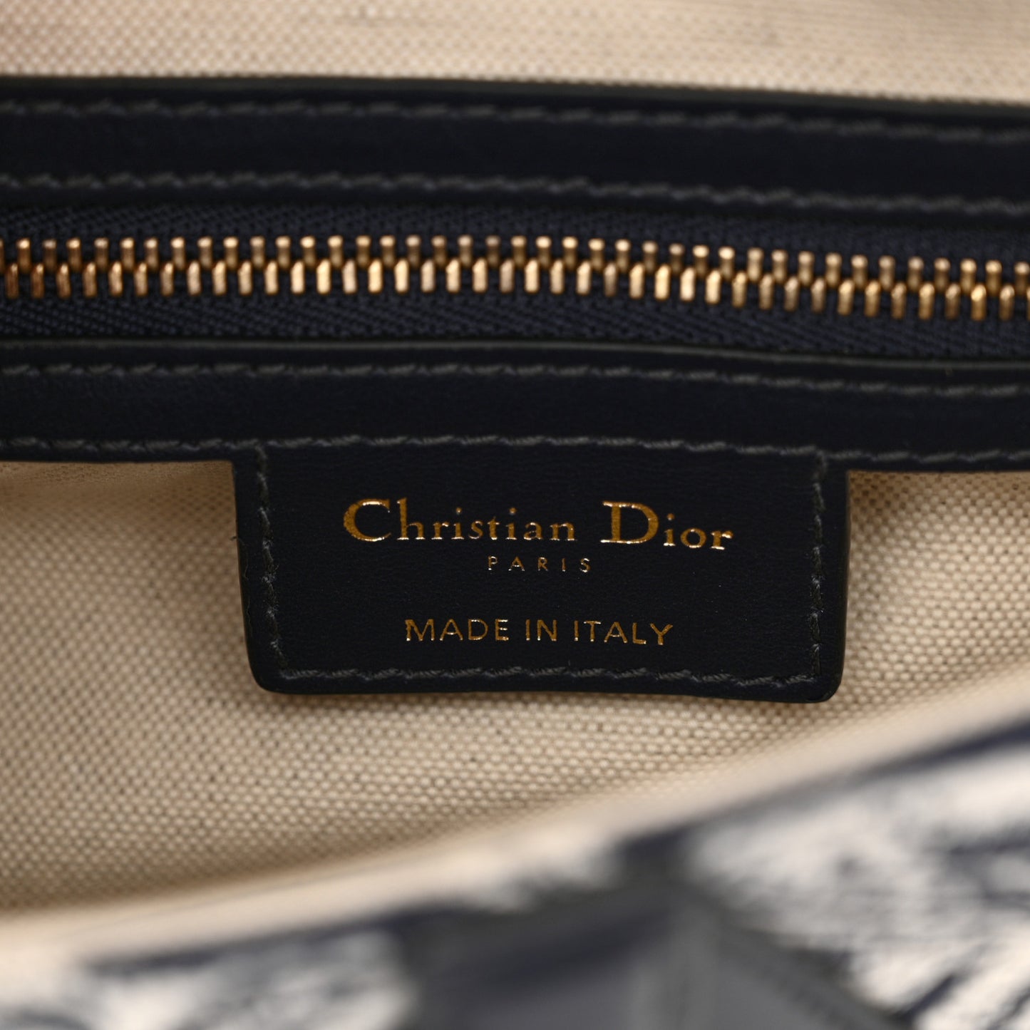 Canvas Embroidered Dioriviera Saddle Bag Blue