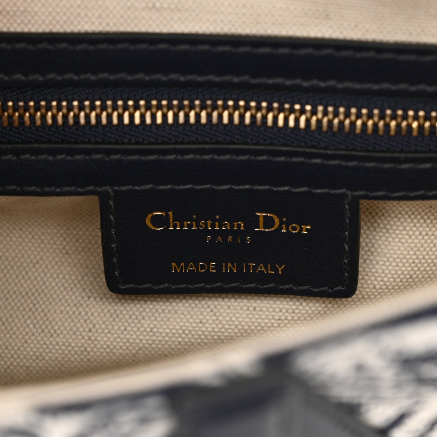 Christian Dior Canvas Embroidered Dioriviera Saddle Bag Blue 6 of 11