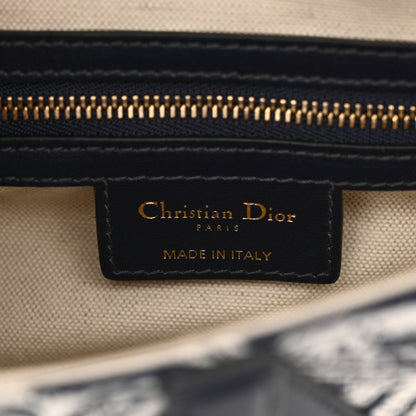 Christian Dior Canvas Embroidered Dioriviera Saddle Bag Blue 6 of 11