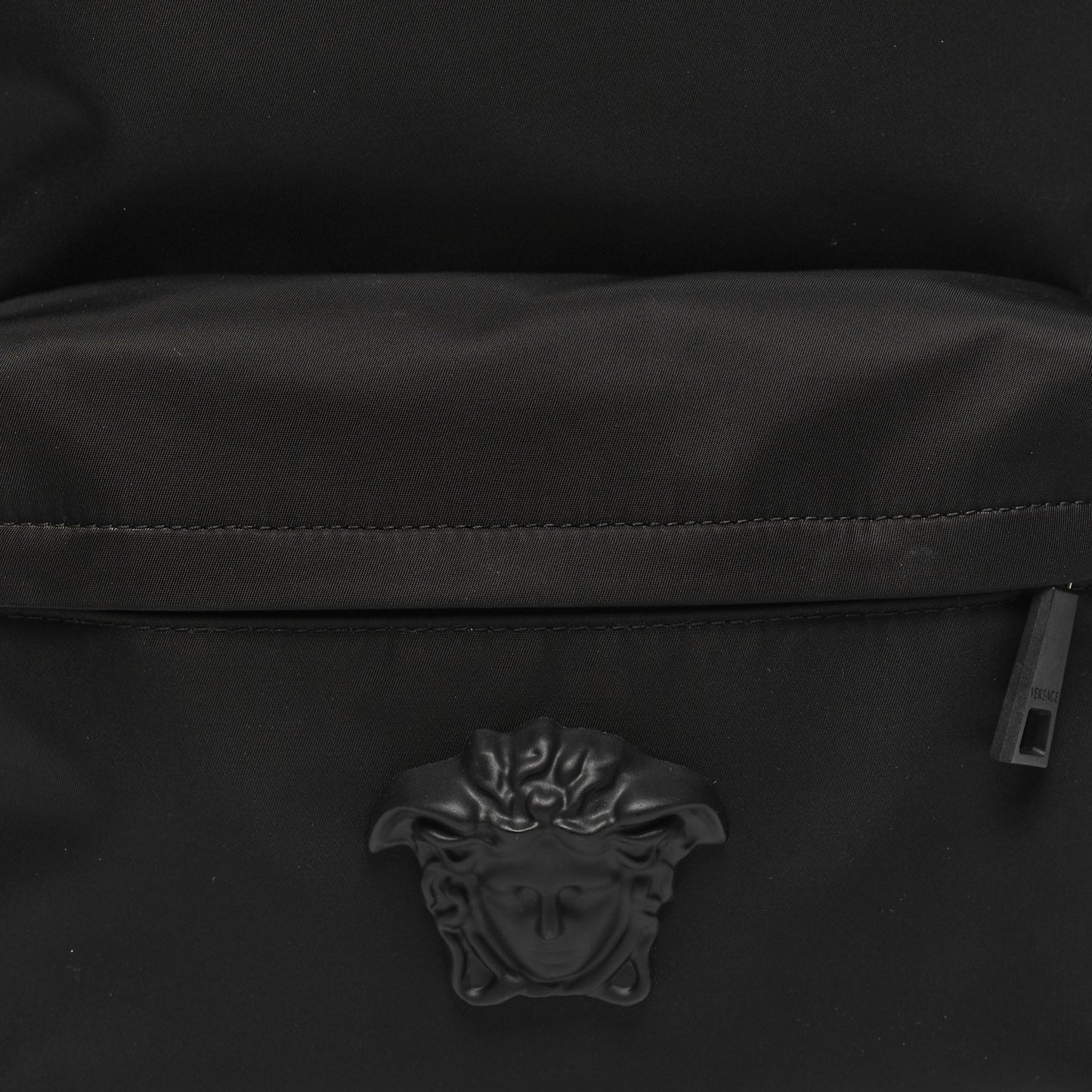 Nylon Palazzo Medusa Backpack Black