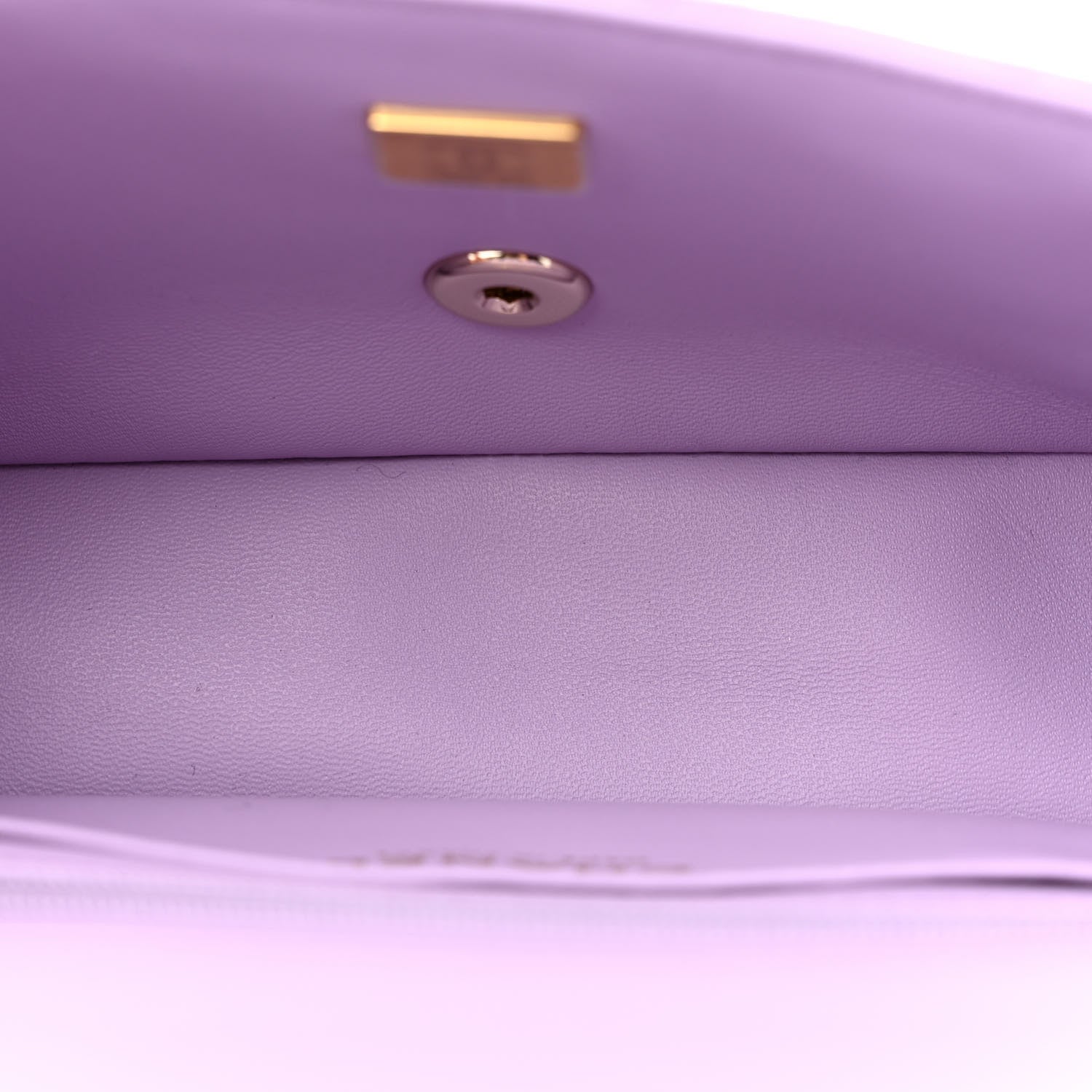 Chanel Lambskin Quilted Mini Top Handle Rectangular Flap Light Purple 5 of 10