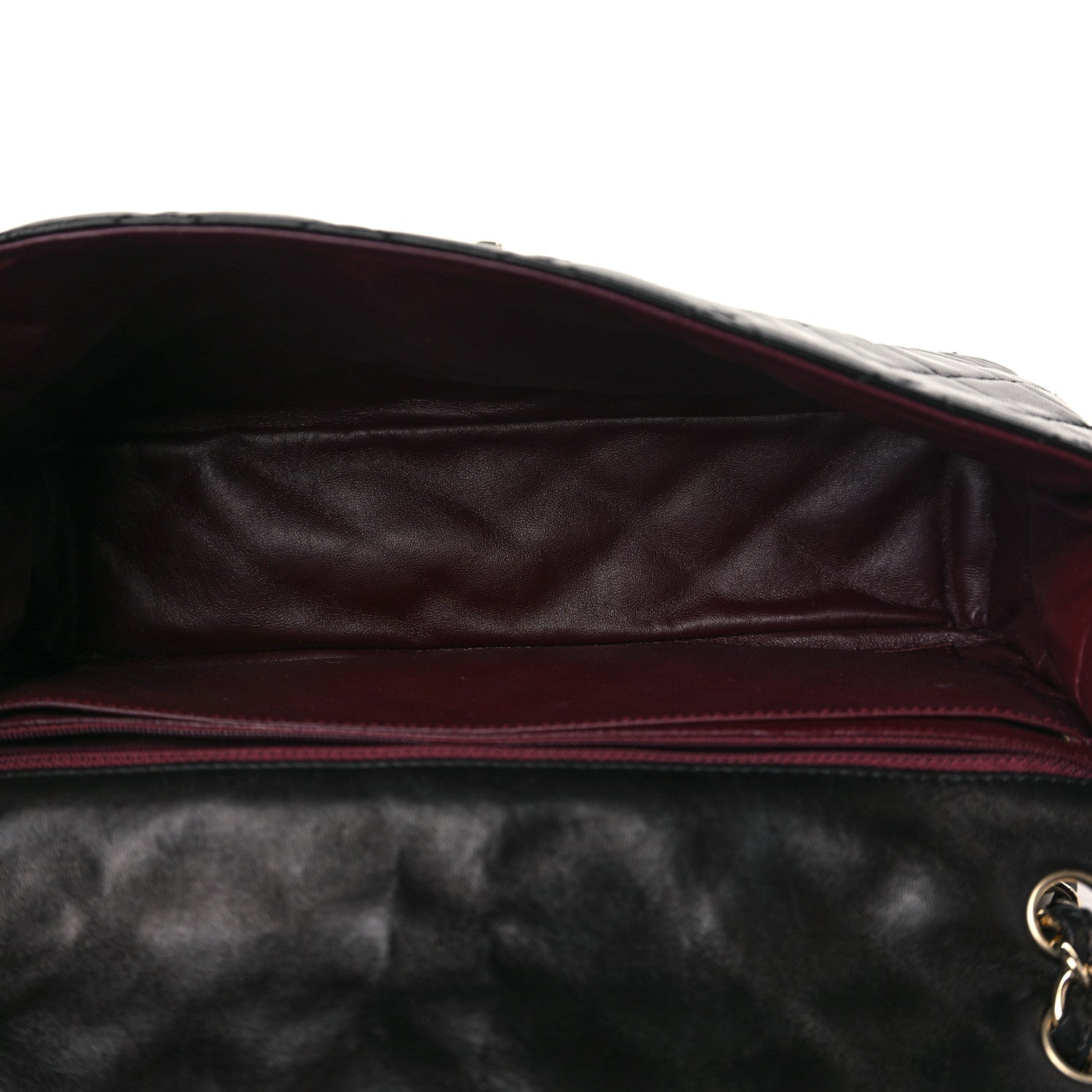 Chanel Washed Lambskin Quilted Maxi Single Flap Black 4 of 9