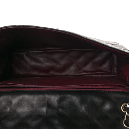 Chanel Washed Lambskin Quilted Maxi Single Flap Black 4 of 9
