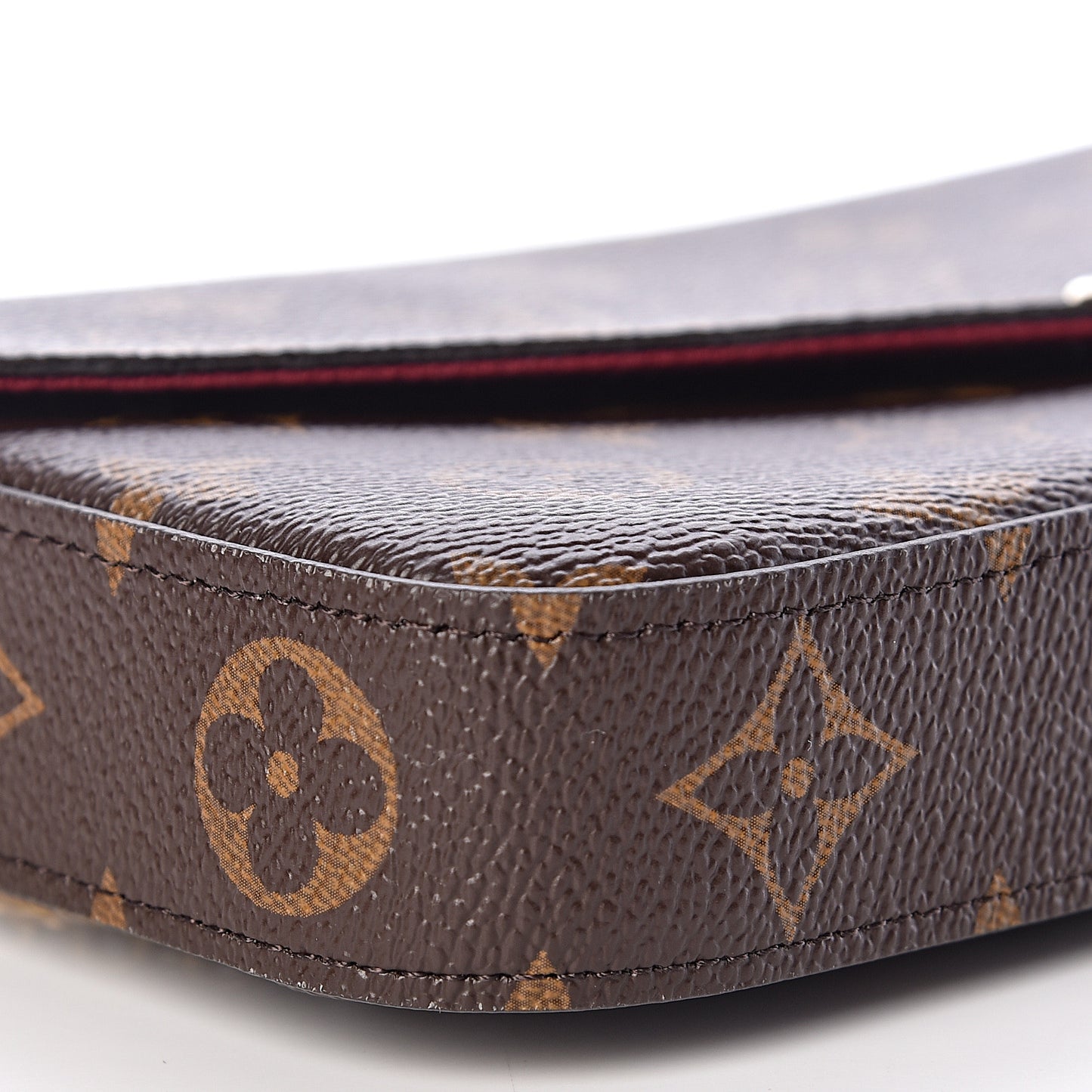 Monogram Pochette Felicie Chain Wallet Fuchsia