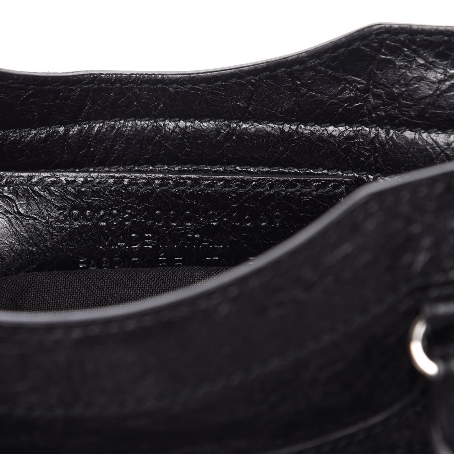 Agneau Classic Silver Hardware Mini City Black
