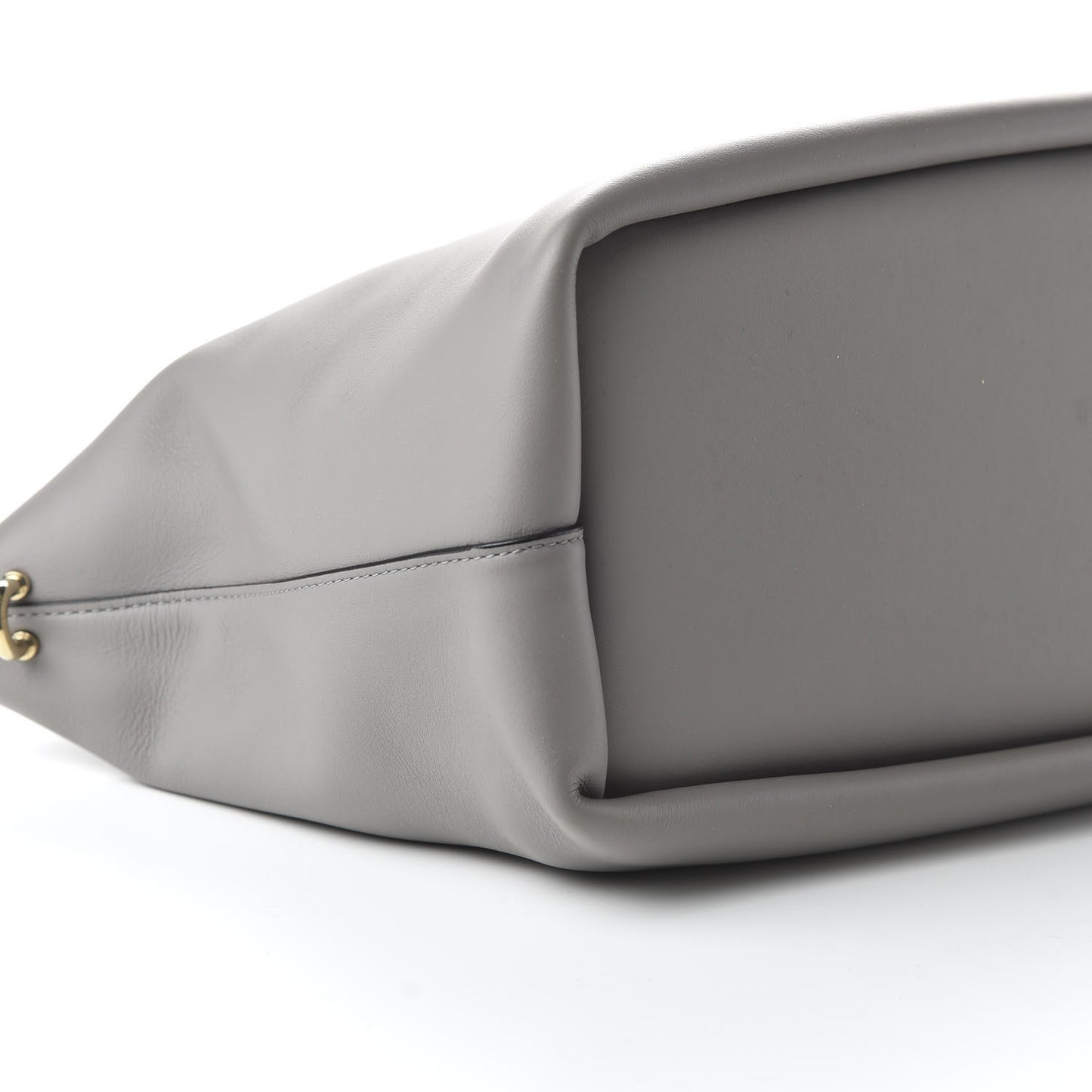 Smooth Calfskin Small Baylee Tote Marshmallow Cashmere Grey