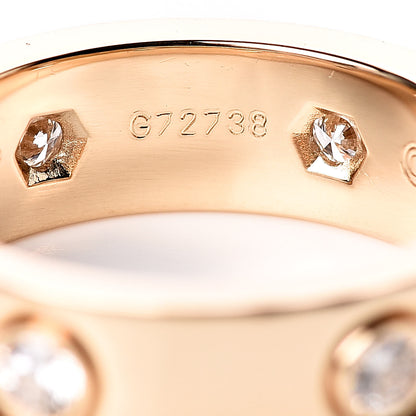Cartier 18K Yellow Gold 6 Diamond 5.5mm LOVE Ring 49 4.75 5 of 5