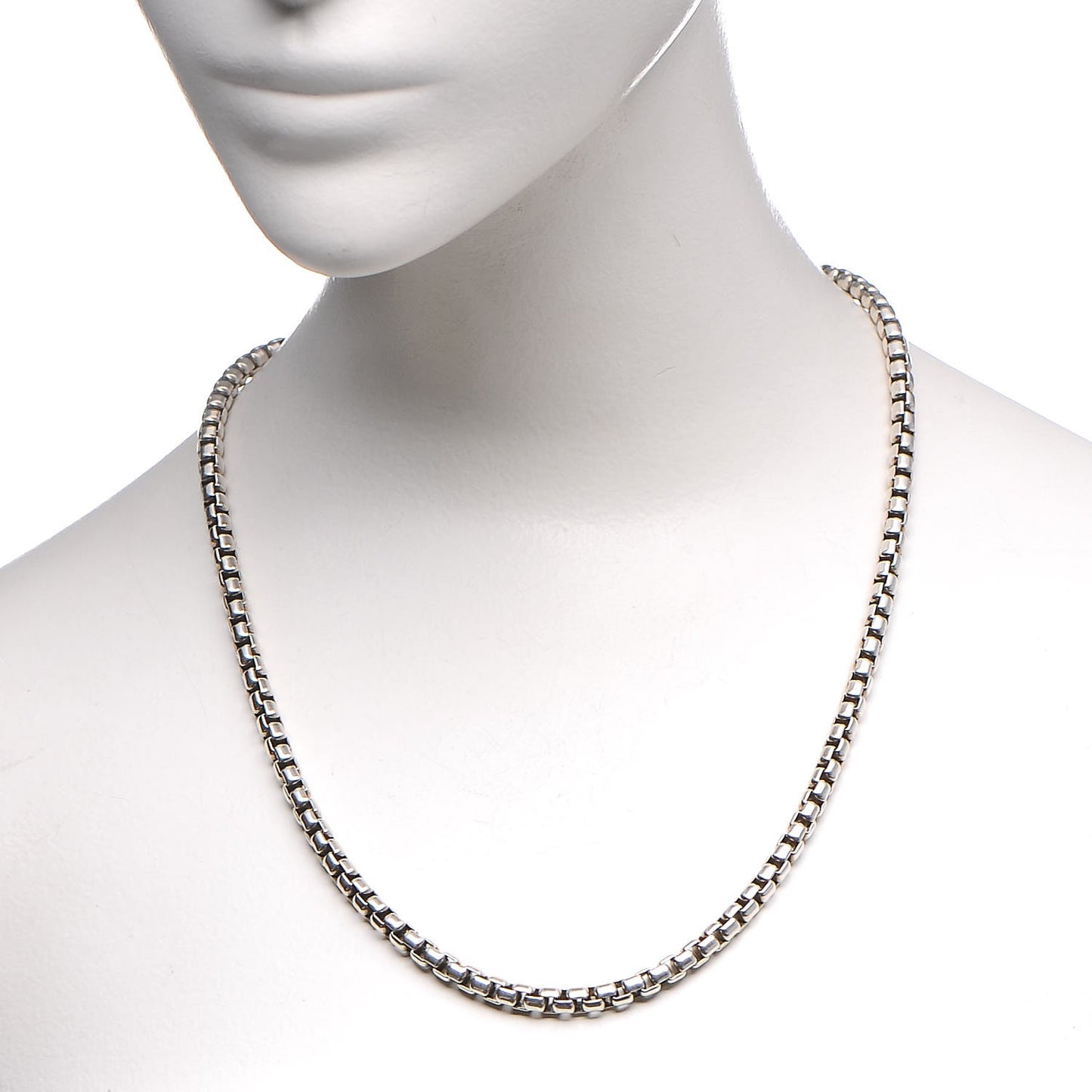 Sterling Silver Box Chain Necklace 22