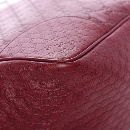 Gucci Guccissima Medium Bree Zippered Tote Classic Ruby 7 of 10