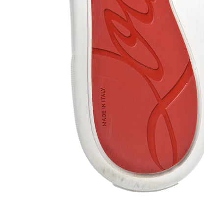 Christian Louboutin Calfskin Coins Leopard Womens Vieirissima Flat Sneakers 38.5 Gold 6 of 8