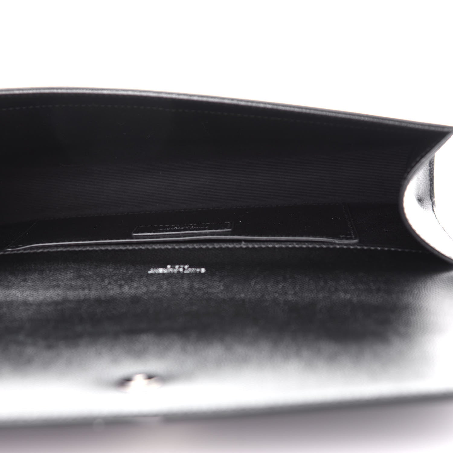 Saint Laurent Grain De Poudre Monogram Cassandre Clutch Black 5 of 7