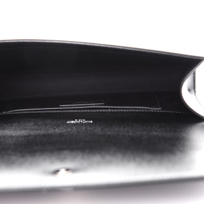 Saint Laurent Grain De Poudre Monogram Cassandre Clutch Black 5 of 7