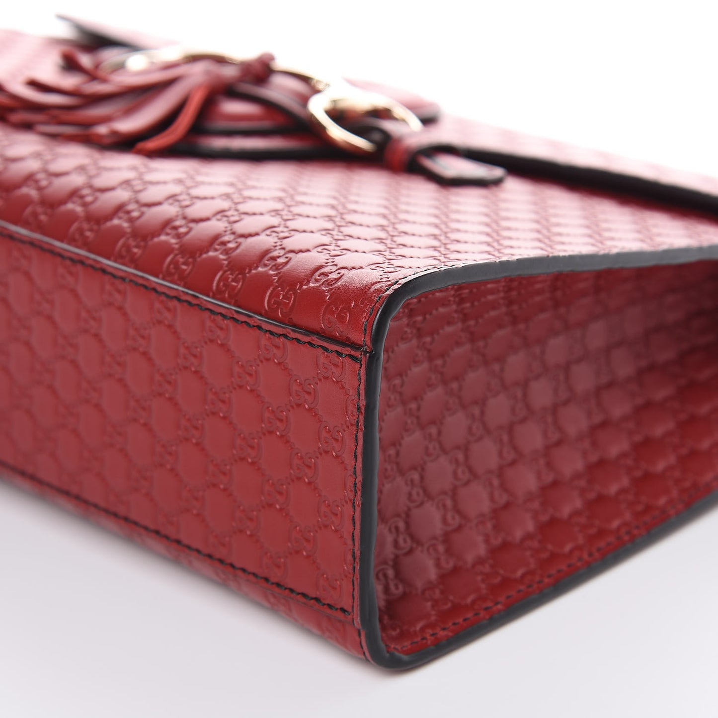 Microguccissima Medium Emily Chain Shoulder Bag Red