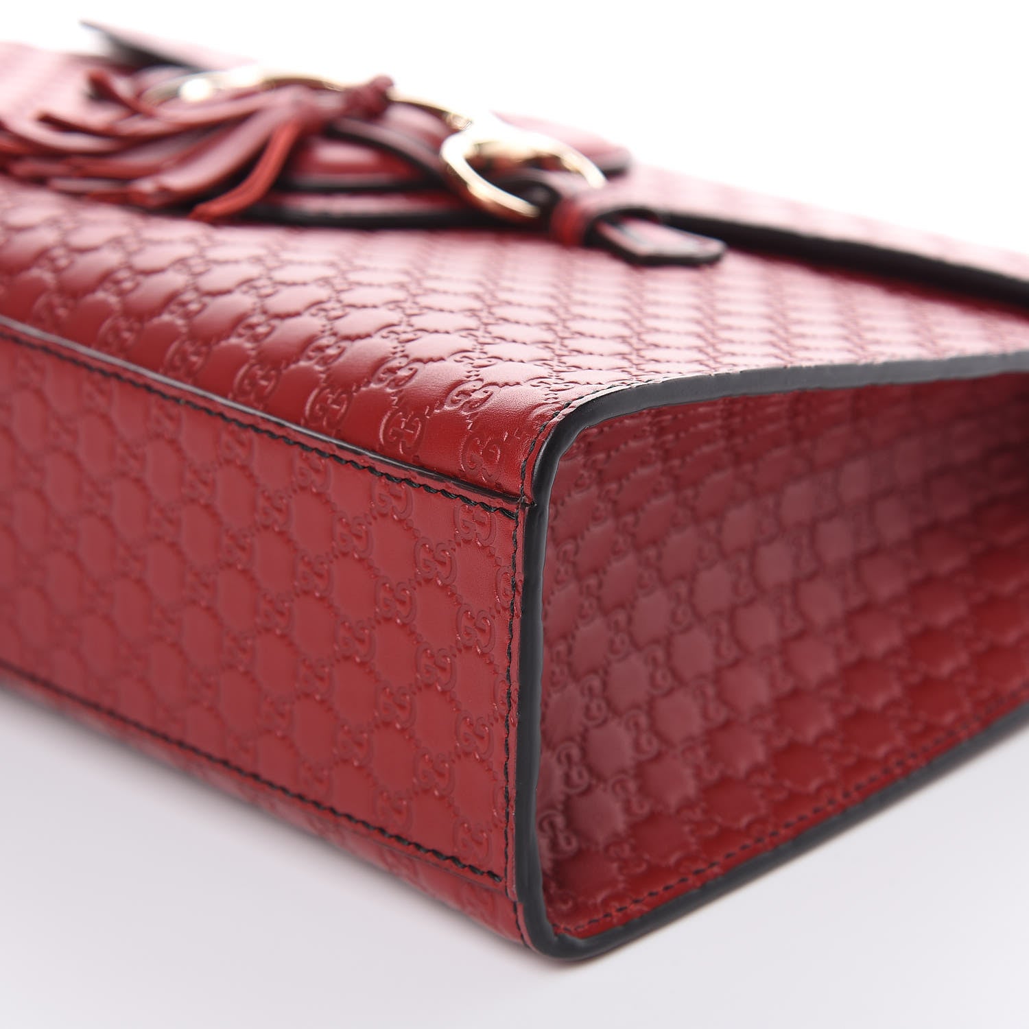 Gucci Microguccissima Medium Emily Chain Shoulder Bag Red 10 of 10