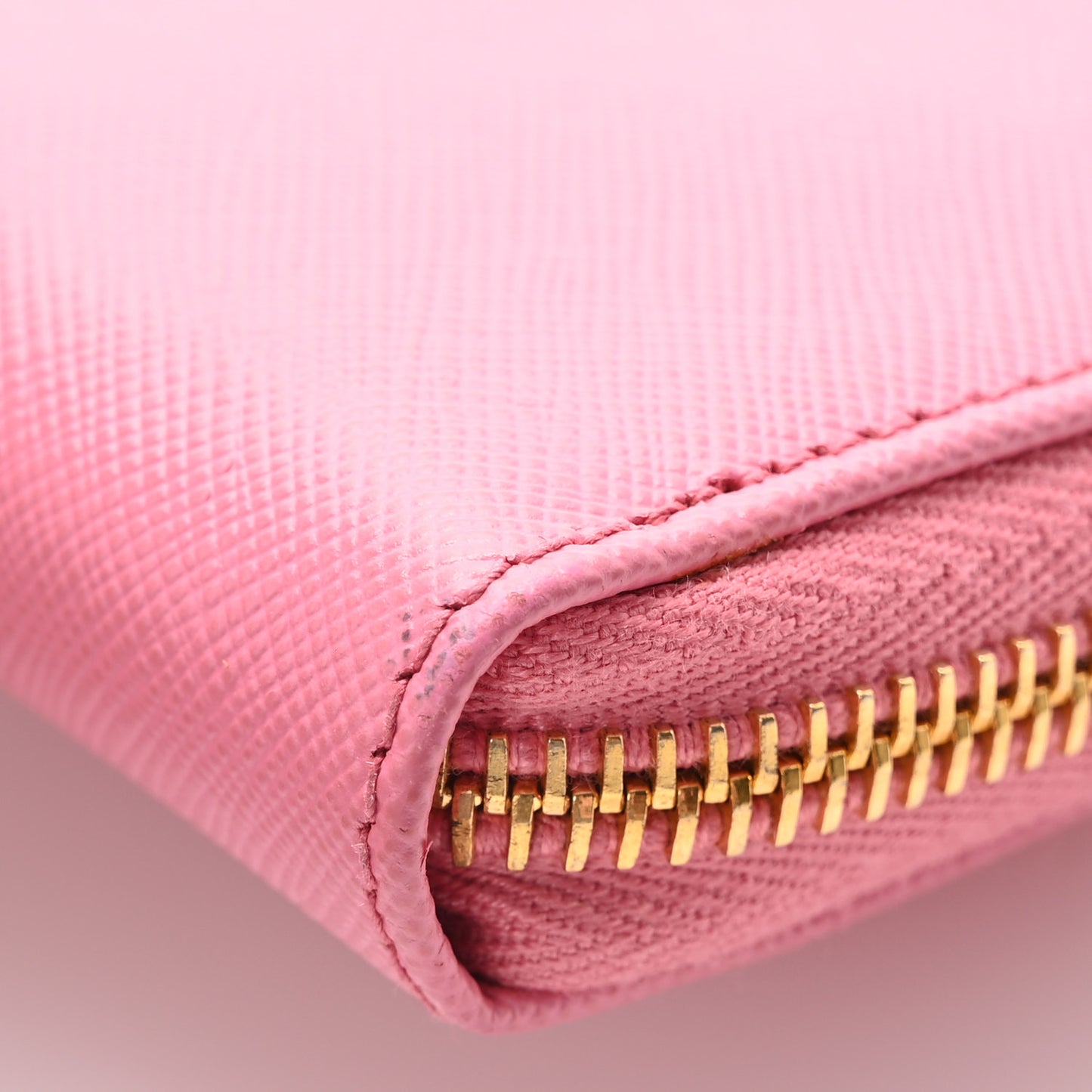 Saffiano Metal Coin Purse Pink