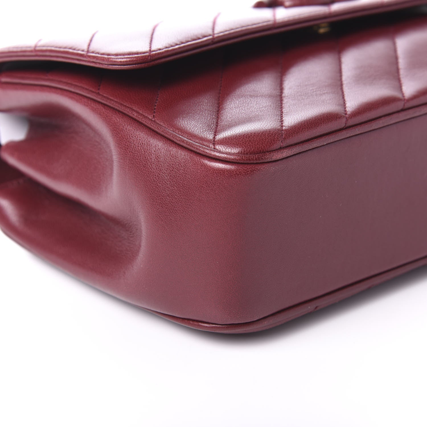 Chanel Lambskin Quilted Jumbo Coco Vintage Flap Burgundy 6 of 11
