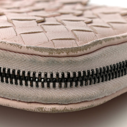 Bottega Veneta Nappa Intrecciato Zip Around Wallet Petal Pink 35 of 36
