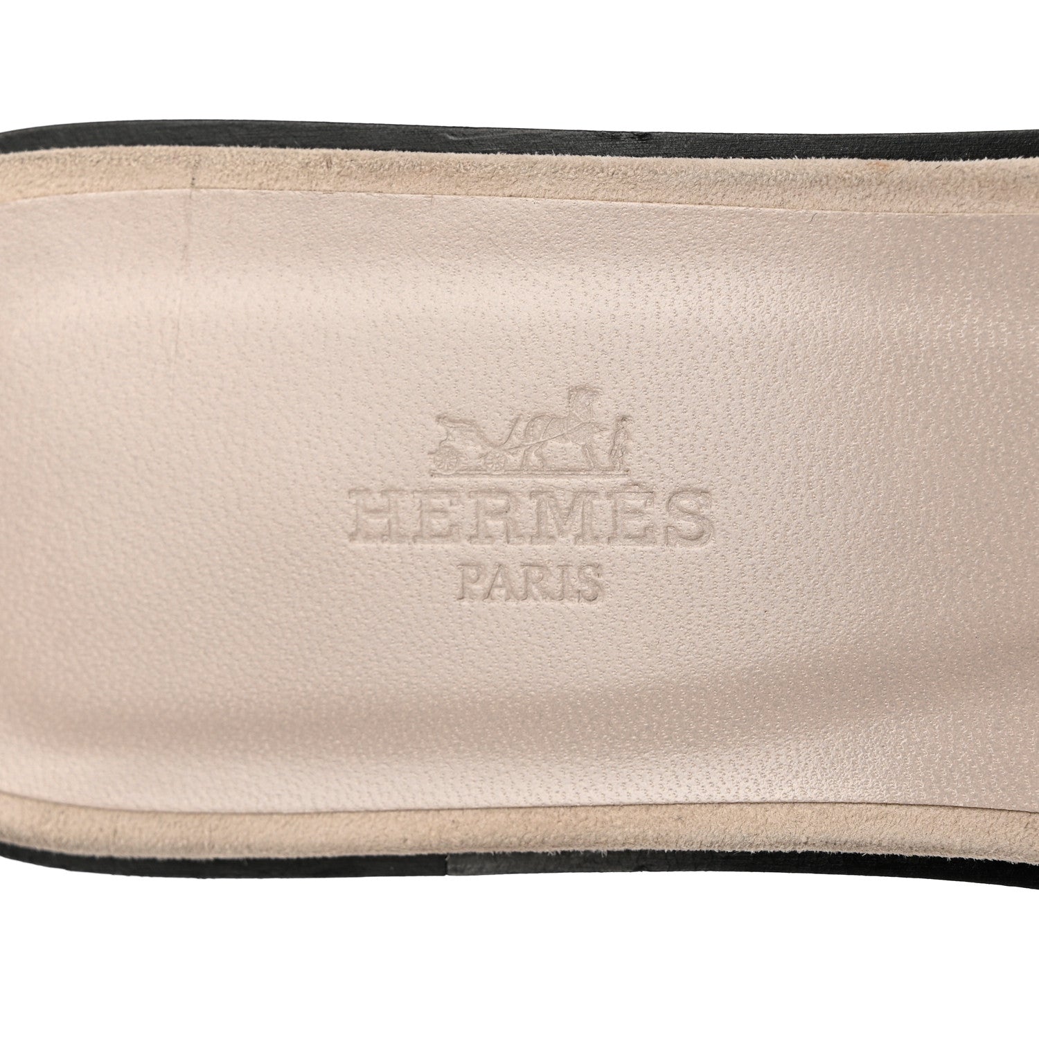 Hermes Suede Goatskin Crystal Powder Oran Sandals 39.5 7 of 11