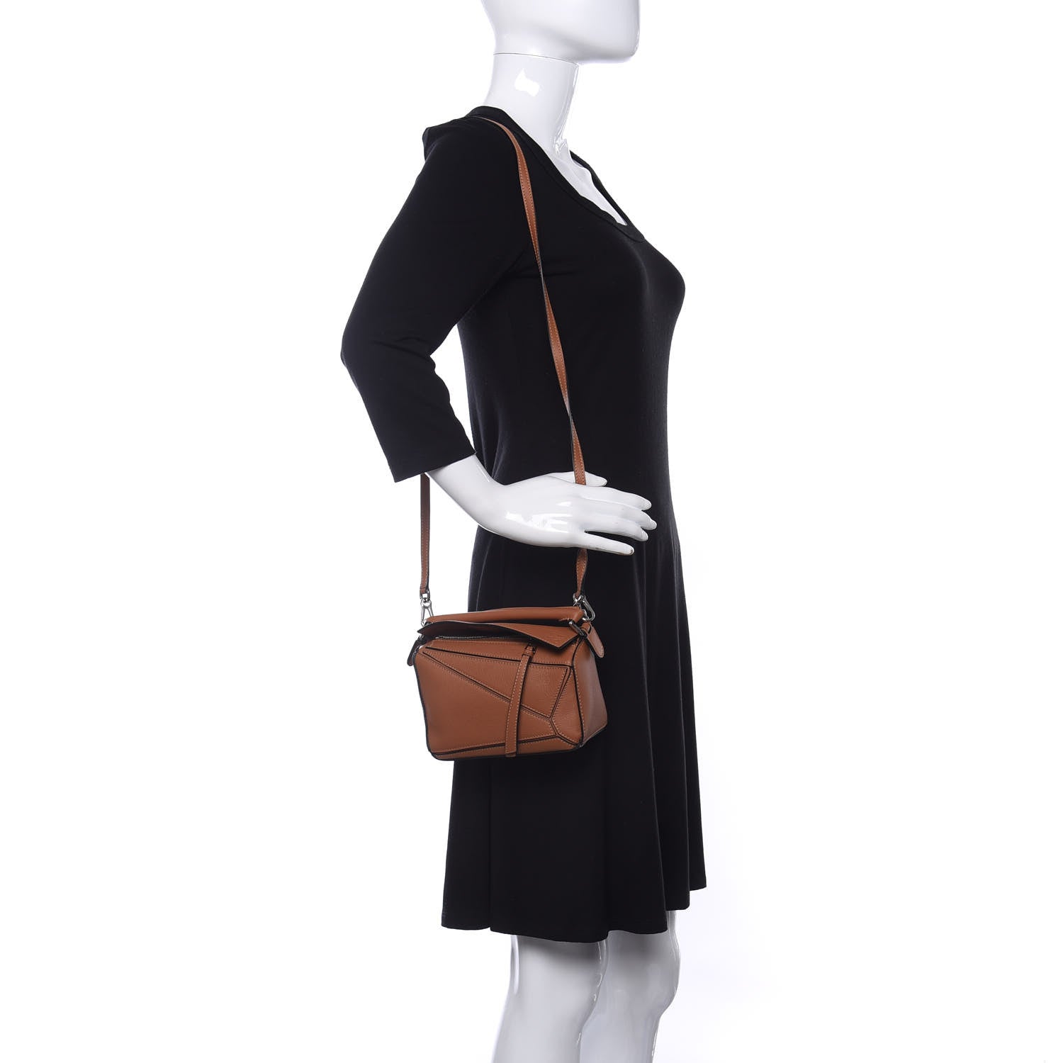 Loewe Calfskin Mini Puzzle Bag Tan 2 of 8