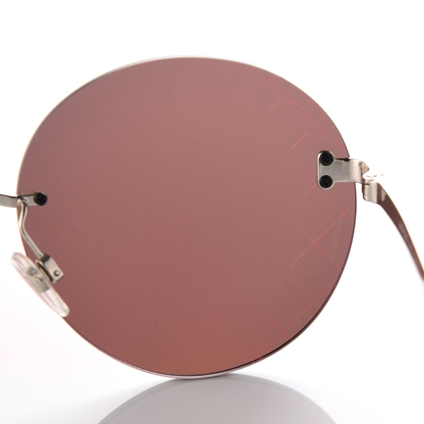 Mirrored Round Sunglasses 4216 Red