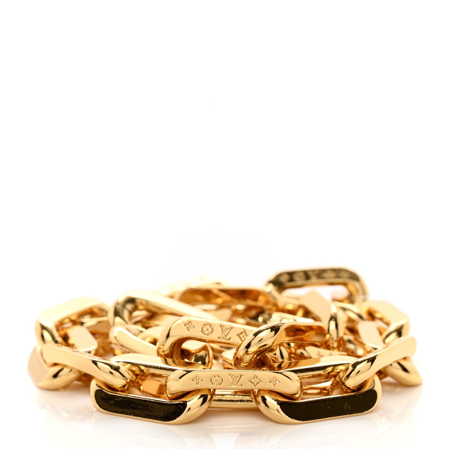 Metal Coussin Chain Strap Gold