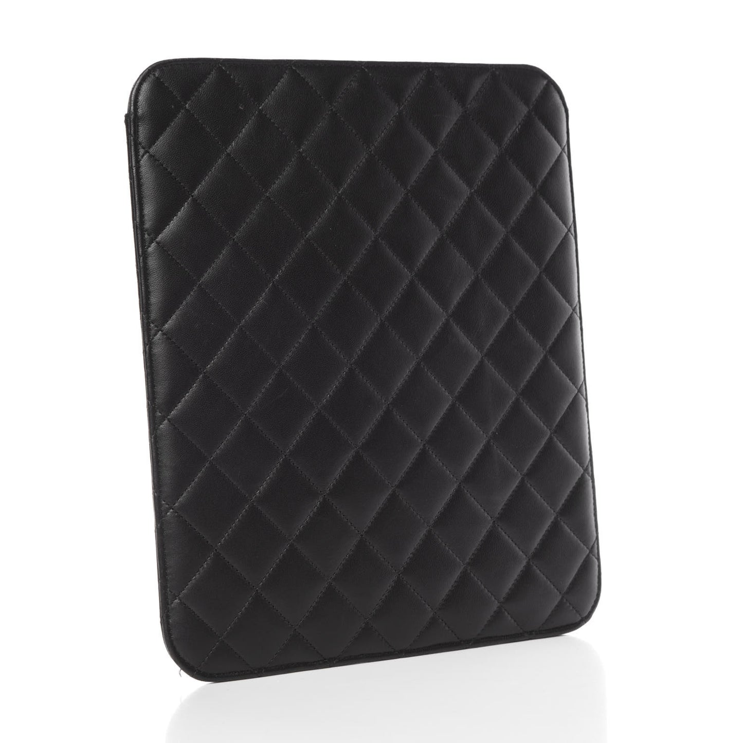 Lambskin Quilted iPad Case Black