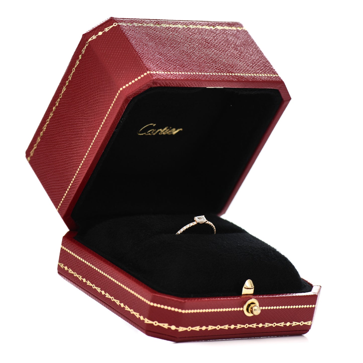 18K Pink Gold Diamond Etincelle De Cartier Engagement Ring 47 4