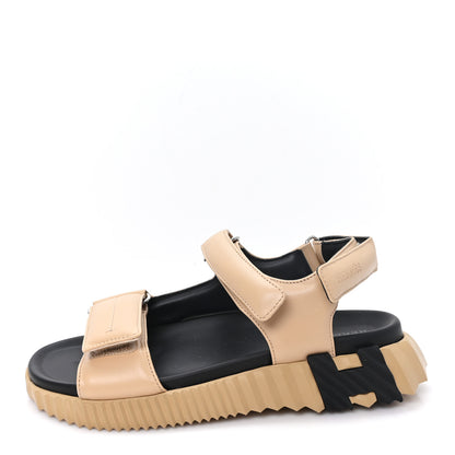Hermes Lambskin Junior Womens Sandals 38 Beige Albinos 1 of 10