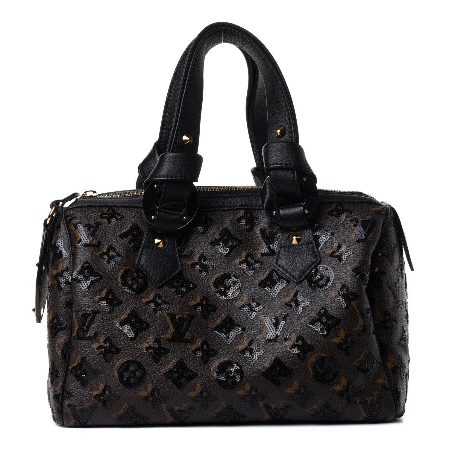 Louis Vuitton Monogram Sequins Eclipse Speedy 28 Black 1 of 4