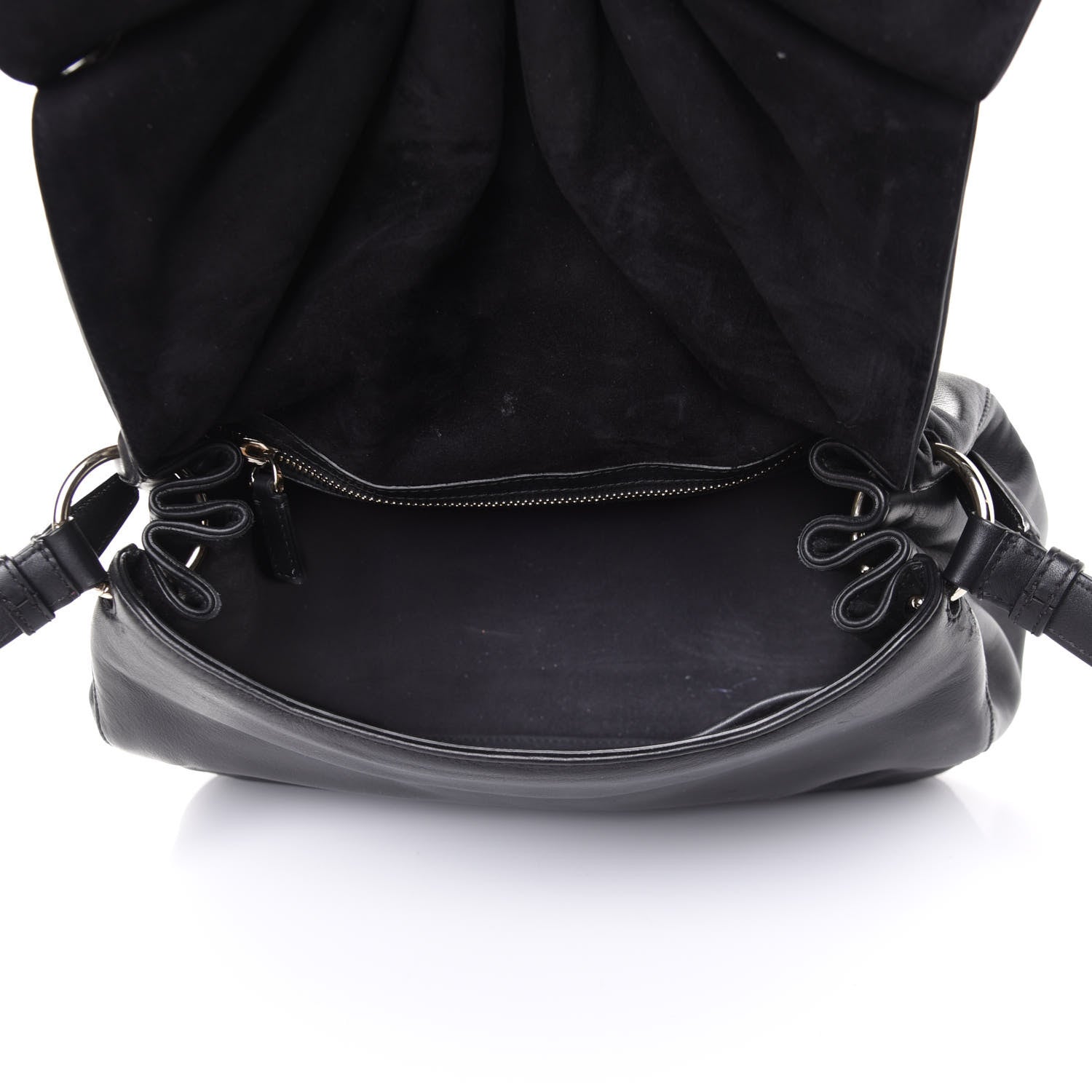 Valentino Garavani Smooth Calfskin Mini Bloomy Crossbody Bag Black 4 of 4