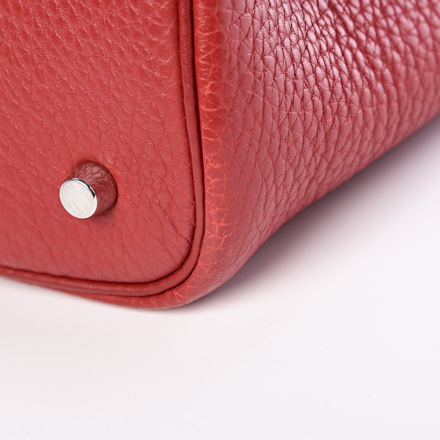 Hermes Taurillon Clemence Picotin 22 MM Rouge Garance 12 of 14