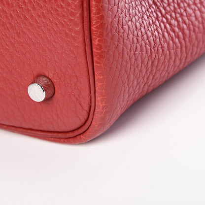 Hermes Taurillon Clemence Picotin 22 MM Rouge Garance 12 of 14