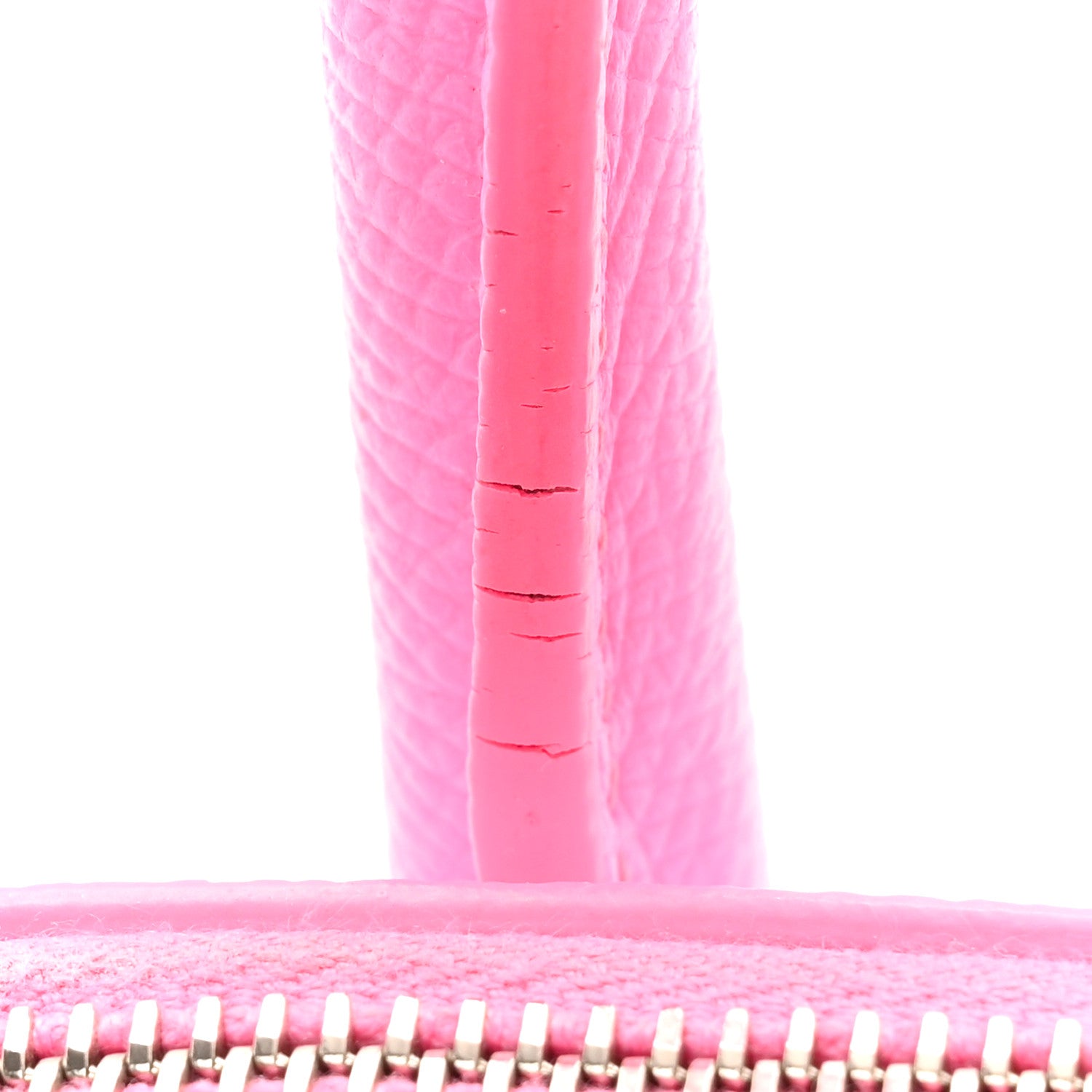Balenciaga Signature Grained Calfskin Logo M Ville Top Handle Bag Rose Bubblegum Black 13 of 19