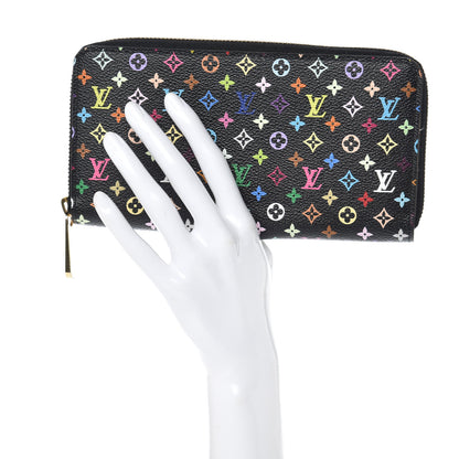 Louis Vuitton Monogram Multicolor Zippy Wallet Black 2 of 10