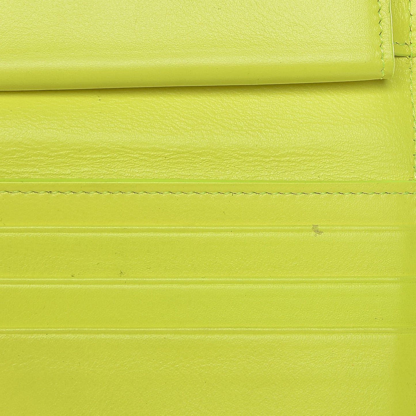 Grain De Poudre Letters Compact Wallet Fluo Yellow