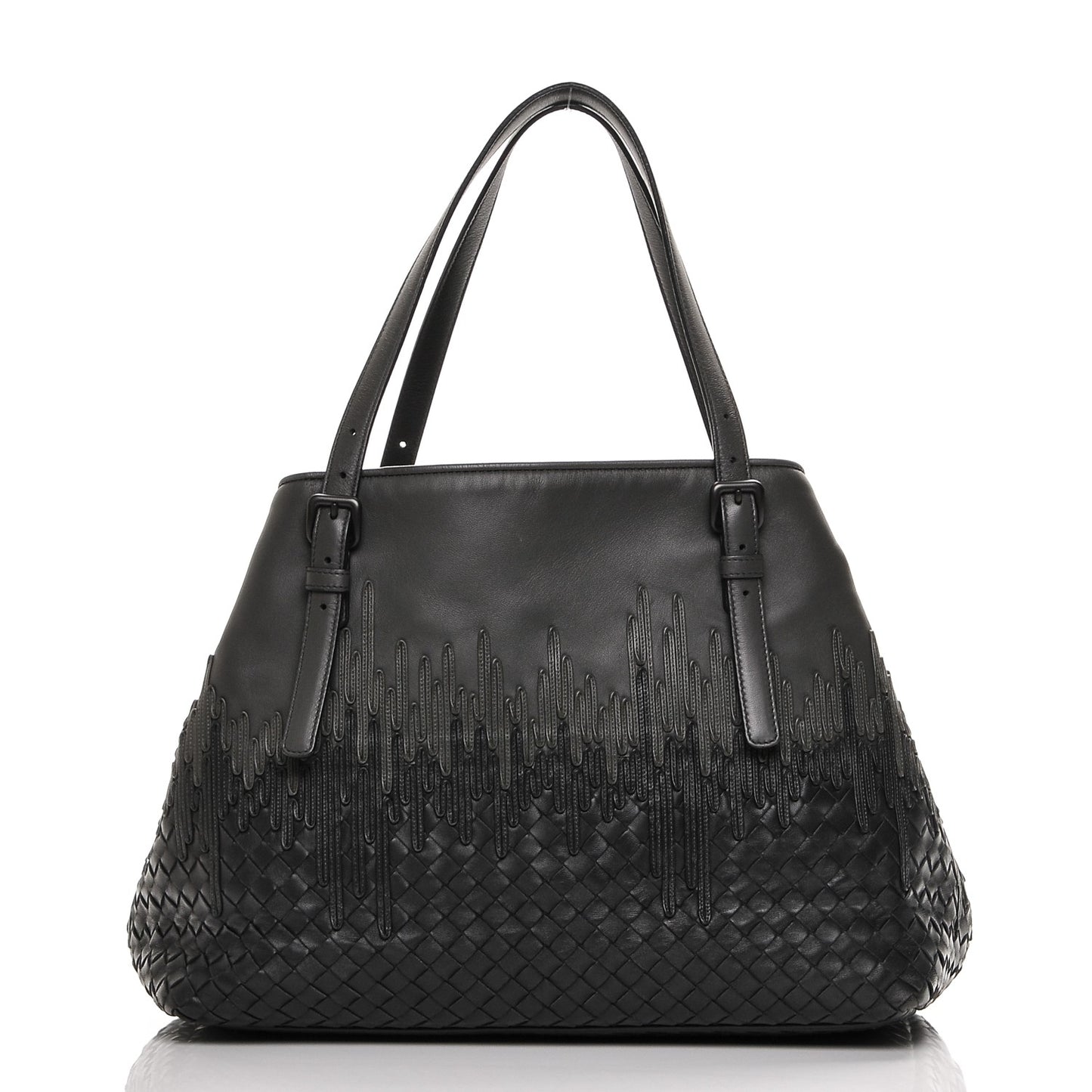 Nappa Intrecciato Medium Flow Wave Tote Ardoise