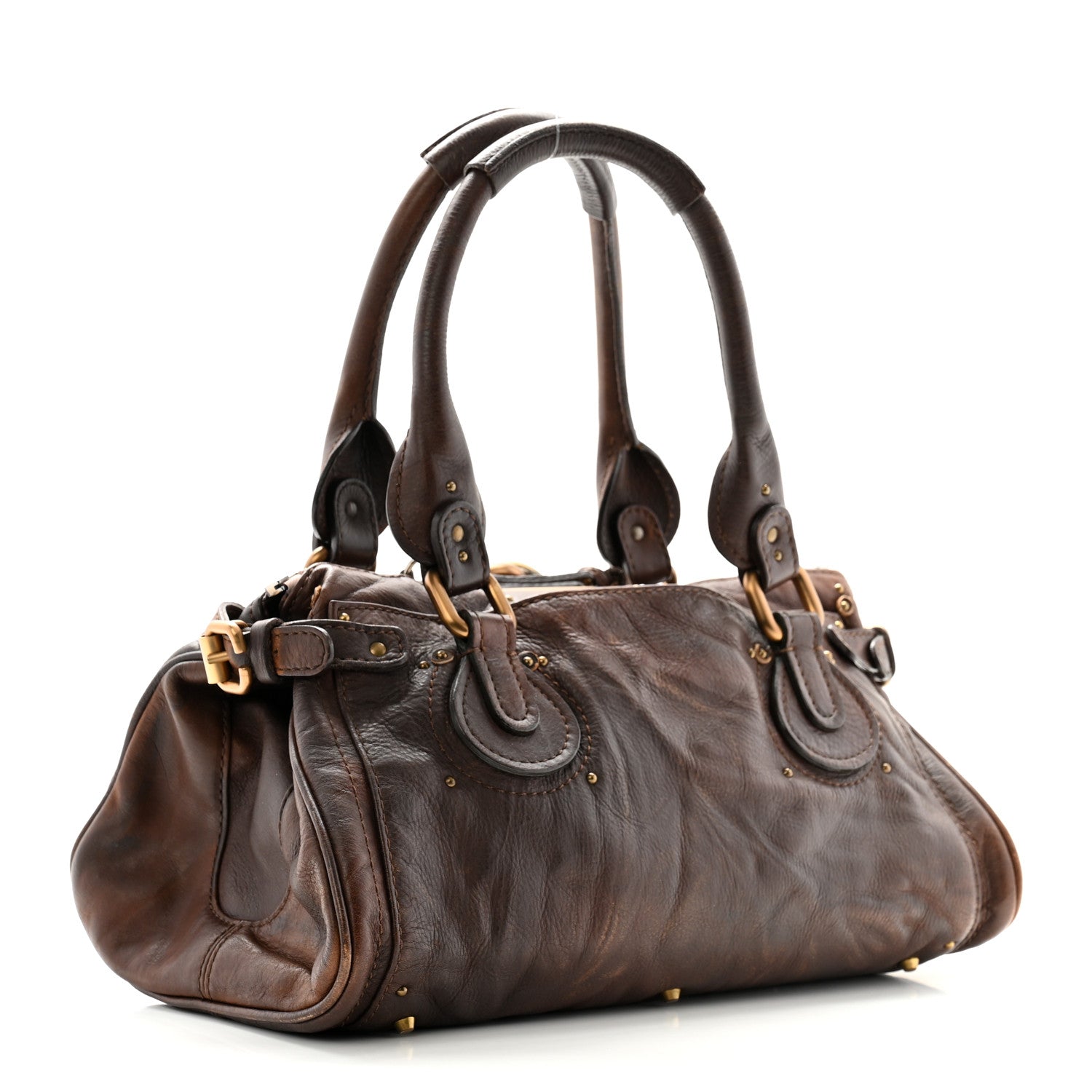 Chloe Calfskin Medium Paddington Satchel Chocolate 3 of 11