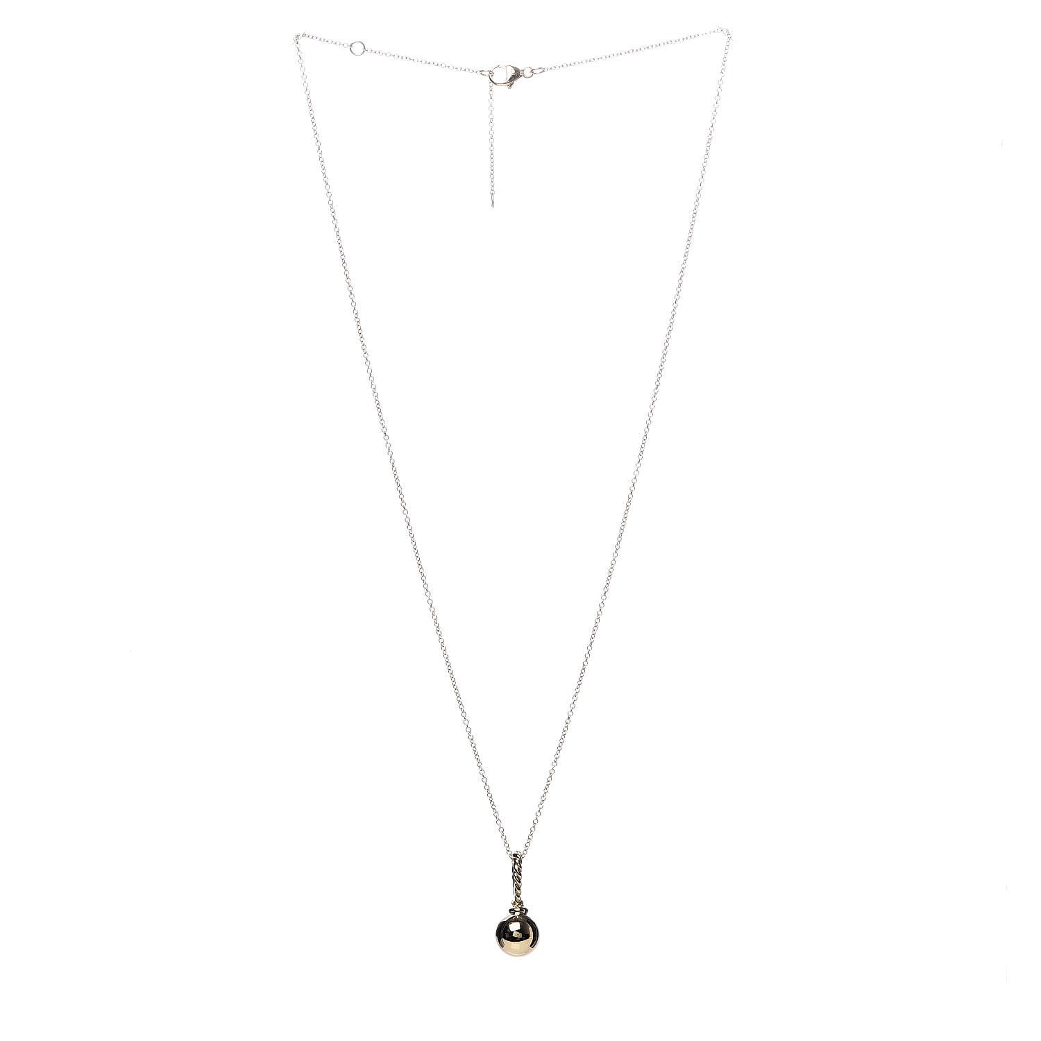 David Yurman 18K Yellow Gold Solari Drop Necklace 3 of 6